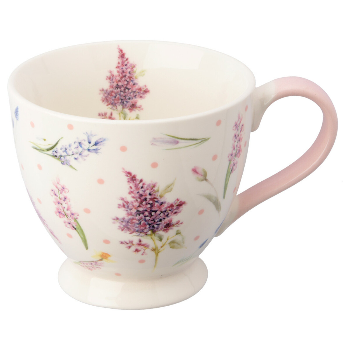Bild 1 von Tasse mit Blumen-Motiv WEISS / ROSA
