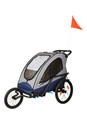 Bild 2 von Econ-Way 3in1 Alu 2er Kinderwagen Fahrradanhänger & Joggingwagen faltbar inkl. Zubehör