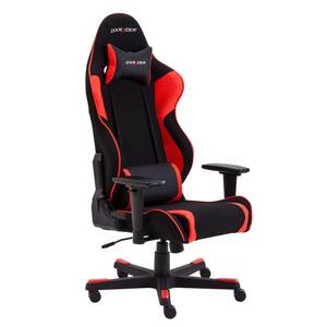 Gaming Sessel in Schwarz und Rot Lendenwirbelstütze