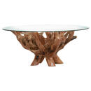 Bild 1 von Livetastic Couchtisch teakholz massiv rund teakfarben  Nature  Holz