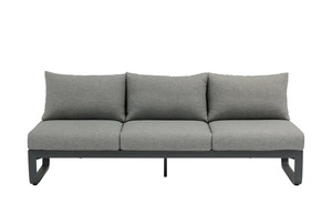 Zebra Sofa Lounge 3-Sitzer  Fly grau Maße (cm): B: 207 H: 82 T: 70 Garten
