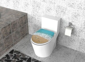 Duschwell Duroplast WC-Sitz mit Motiv Seestern