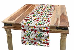 Abakuhaus Tischläufer »Esszimmer Küche Rechteckiger Dekorativer Tischläufer«, Weihnachten Weihnachten Garland Süßigkeit
