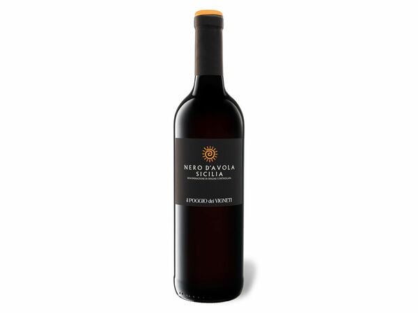 Bild 1 von Verga Il Poggio dei Vigneti Nero d'Avola Sicilia DOC trocken, Rotwein 2019