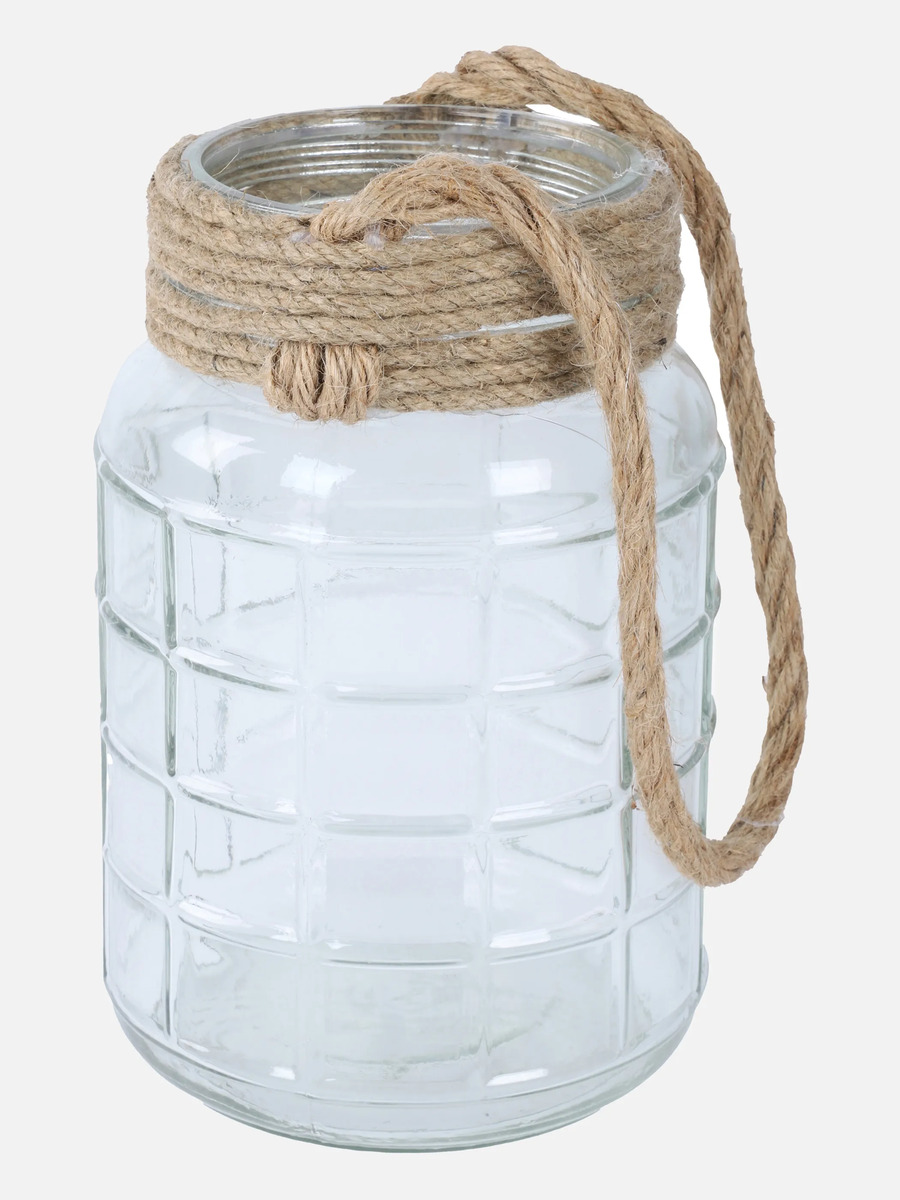 Bild 2 von Windlicht aus Glas, 23x15cm
                 
                                                        Weiß