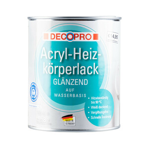 DecoPro Acryl-Heizkörperlack 750 ml weiß