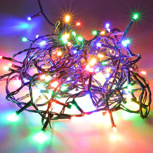 LED Lichterkette 8-32m/80-320LED bunt 8Funktionen innen/außen Weihnachten
