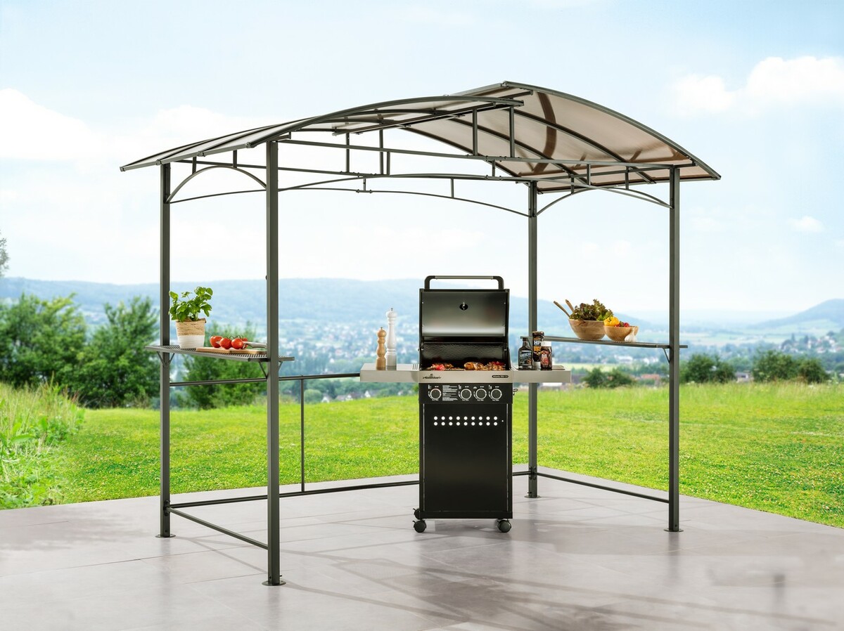 Bild 4 von HC Home & Living Aluminium-Grillpavillon, ca. 165 x 275 x 235 cm - Anthrazit