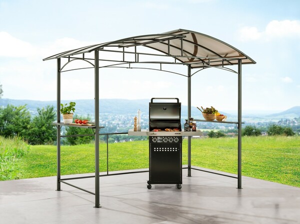 Bild 4 von HC Home & Living Aluminium-Grillpavillon, ca. 165 x 275 x 235 cm - Anthrazit