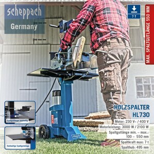 Scheppach HL730 | 7 T Holzspalter 400 V