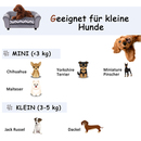 Bild 3 von PawHut Hundebett mit erhöhten Füßen, Hundesofa, Waschbar, Samt, Grau, 73,5 x 41 x 33 cm