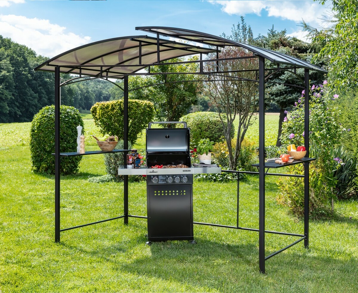 Bild 3 von HC Home & Living Aluminium-Grillpavillon, ca. 165 x 275 x 235 cm - Anthrazit