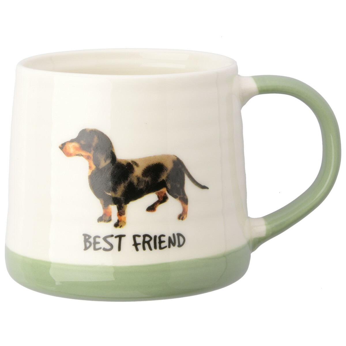 Bild 1 von Tasse mit Hunde-Motiv HELLGRÜN / WEISS