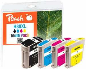 Peach Spar Pack Tintenpatronen kompatibel zu HP No. 88XL