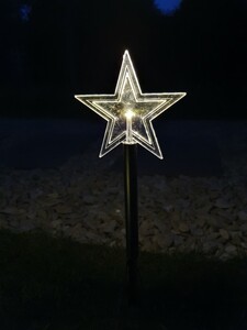 Star-Max LED-Leuchtstäbe Stern 10 Erdspieße