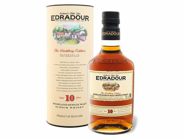 Bild 1 von Edradour Highland Single Malt Scotch Whisky 10 Jahre 40% Vol