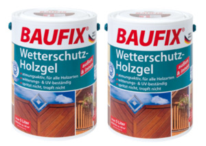 BAUFIX Wetterschutz-Holzgel kastanie 2-er Set