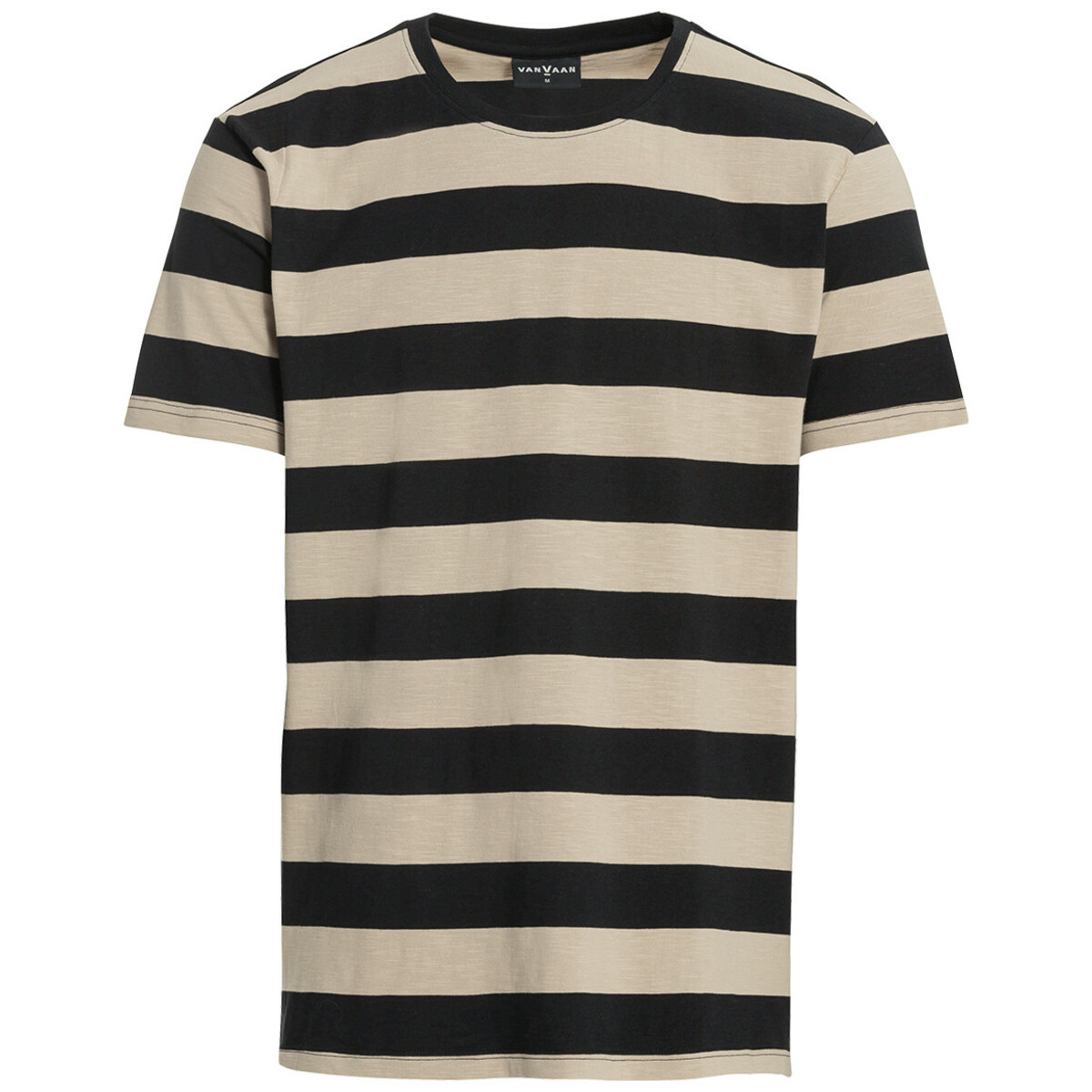 Bild 1 von Herren T-Shirt mit Streifen BEIGE / DUNKELBLAU