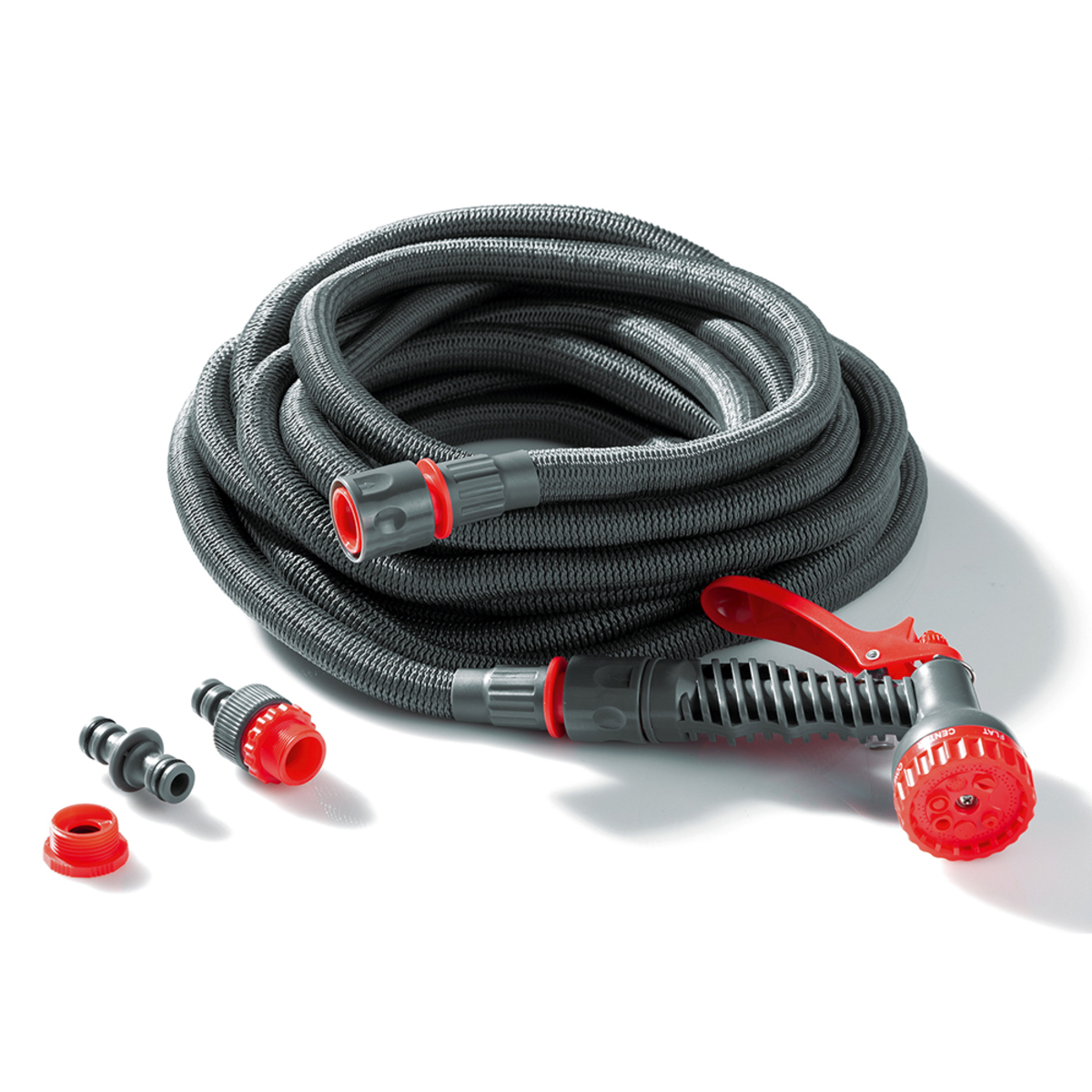 Bild 1 von Steuber Flexibler Gartenschlauch, ca. 30 m, Grau-Rot