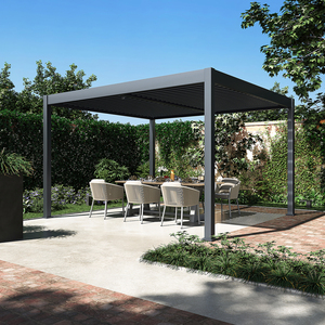 bellavista - Home & Garden® Pergola Lamellen-Pavillon "Oasis" 360 x 400 cm, Aluminium, anthrazit
