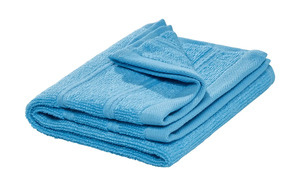 HOME STORY Gästetuch  Lifestyle blau reine Baumwolle, Baumwolle Maße (cm): B: 30 Heimtextilien