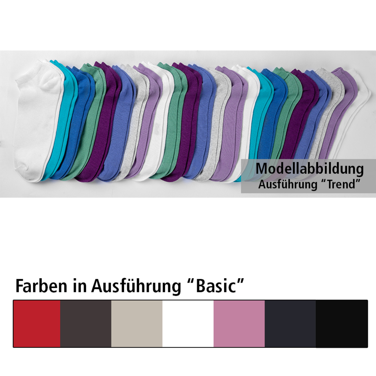 Bild 1 von ElleNor/ Ronley Sneakersocken 23 Paar - für Sie & Ihn