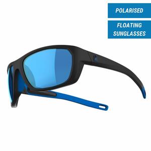 Sonnenbrille Sportbrille Sailing 500 schwimmfähig polarisierend Gr. M schwarz