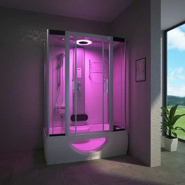 Bild 4 von TroniTechnik Komplettdusche Duschtempel Badewanne Wanne Duschkabine Dusche TINOS 135x80