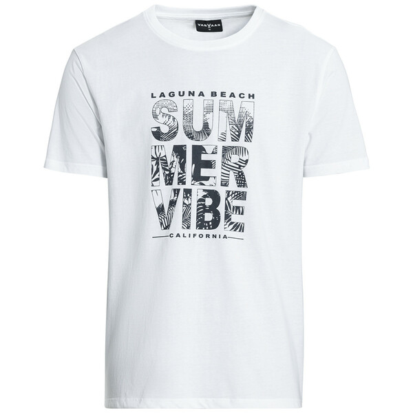Bild 1 von Herren T-Shirt mit Text-Print WEISS