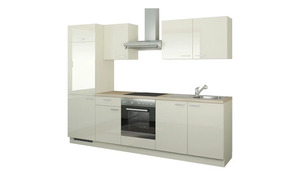 Küchenzeile mit Elektrogeräten creme Maße (cm): B: 270 Küchen