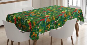 Abakuhaus Tischdecke »Personalisiert Farbfest Waschbar Für den Außen Bereich geeignet Klare Farben«, Weihnachten Weihnachten Zubehör Pine