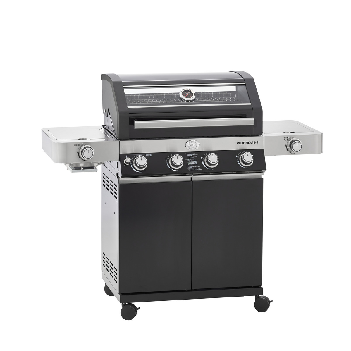Bild 1 von Rösle Gasgrill 'BBQ-Station Videro G4-S Vario+' schwarz, Abdeckhaube, Drehspieß