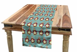 Abakuhaus Tischläufer »Esszimmer Küche Rechteckiger Dekorativer Tischläufer«, Weihnachten Lustige Arctic Penguins