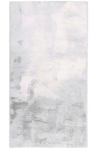 Kunstfell Denise 1 in Silber/Weiß ca. 80x150cm
