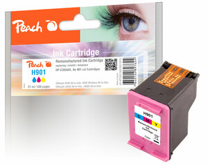 Peach Druckkopf color kompatibel zu HP No. 901, CC656AE