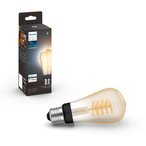 Philips LED-Filamentlampe 'Hue White Ambiance' Edison ST64 E27 7 W