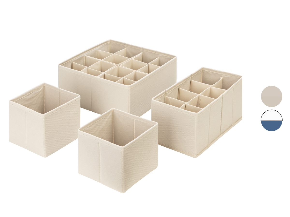 Bild 1 von LIVARNO home Aufbewahrungsbox 4er, zusammenfaltbar