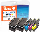 Bild 1 von Peach Spar Pack Plus Tintenpatronen, kompatibel zu Brother LC-129XL, LC-125XL