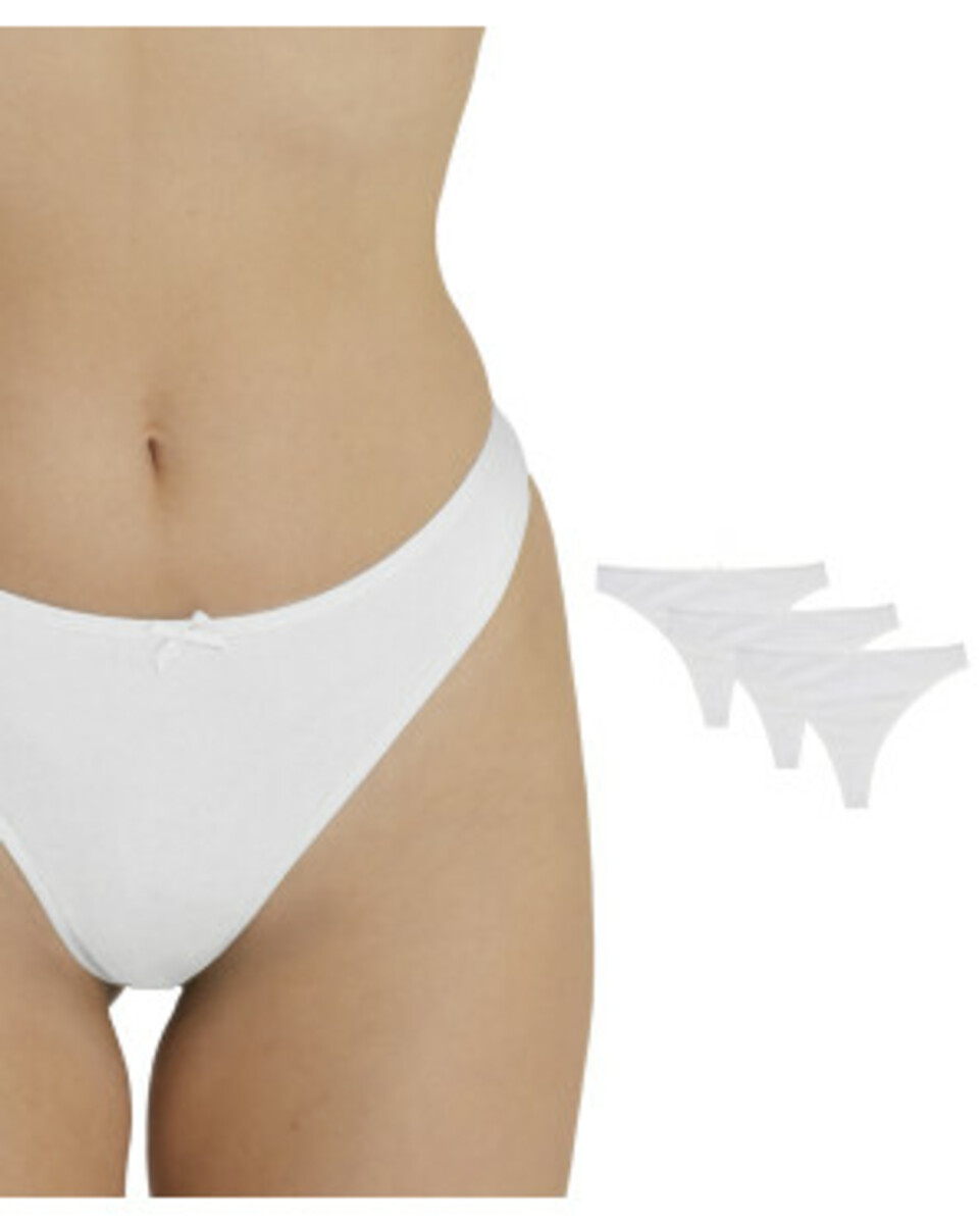 Bild 1 von Weiße Strings, 3er-Pack, Janina, weiß