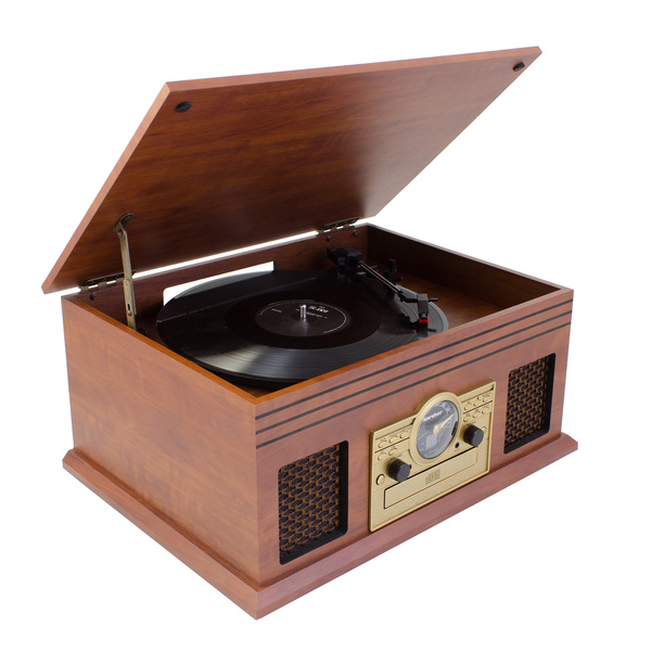 Bild 1 von Karcher NO-036 Nostalgie Musikcenter aus Holz - Kompaktanlage mit Plattenspieler