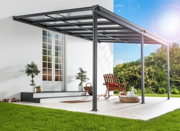 Bild 2 von HC Home & Living Terrassenüberdachung 557 x 303 x 258 cm - Anthrazit