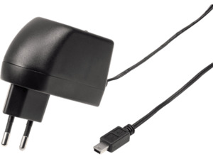 HAMA Mini-USB, Ladegerät, passend für Navigationssystem, Schwarz