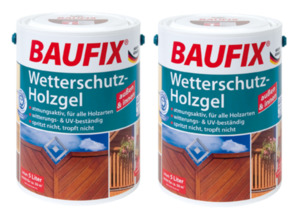 BAUFIX Wetterschutz-Holzgel mahagoni 2-er Set