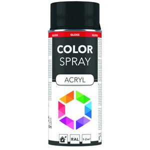 Lackspray 400 ml Acryl RAL7021 schwarzgrau Prisma Color