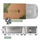 Bild 3 von HOTZENBOX Brotdose Edelstahl | Premium | 800ml | Trenner Auslaufsicher plastikfrei nachhaltig | Lunc