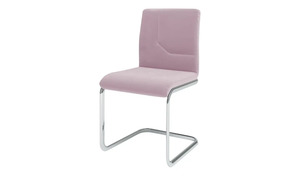 JOOP! Samt-Schwingstuhl  Straps rosa/pink Maße (cm): B: 48 H: 92 T: 57 Stühle