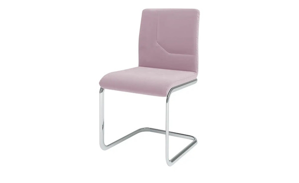Bild 1 von JOOP! Samt-Schwingstuhl  Straps rosa/pink Maße (cm): B: 48 H: 92 T: 57 Stühle