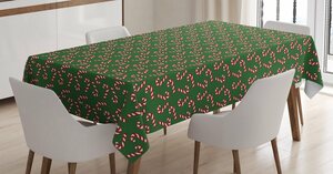 Abakuhaus Tischdecke »Personalisiert Farbfest Waschbar Für den Außen Bereich geeignet Klare Farben«, Weihnachten Zuckerstangen