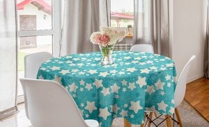 Abakuhaus Tischdecke »Kreis Tischdecke Abdeckung für Esszimmer Küche Dekoration«, Sterne Moderne Grunge Halbton
