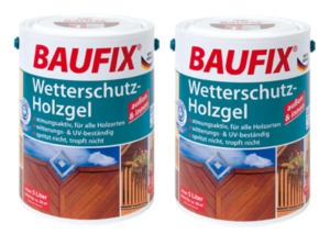 BAUFIX Wetterschutz-Holzgel eiche hell 2-er Set